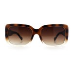 Womens Classy 90s Styling Chic Rectangle Designer Fashion Plastic Sunglasses