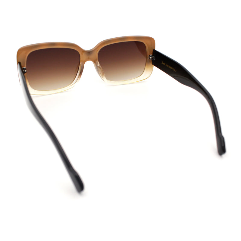 Womens Classy 90s Styling Chic Rectangle Designer Fashion Plastic Sunglasses