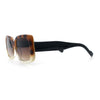 Womens Classy 90s Styling Chic Rectangle Designer Fashion Plastic Sunglasses