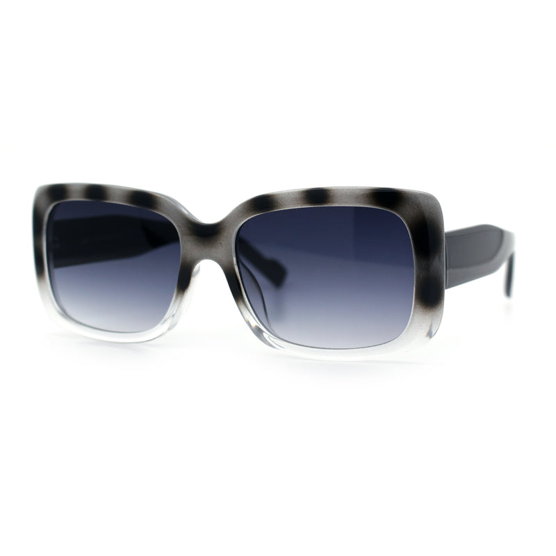 Womens Classy 90s Styling Chic Rectangle Designer Fashion Plastic Sunglasses