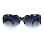 Womens Classy 90s Styling Chic Rectangle Designer Fashion Plastic Sunglasses