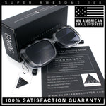 Womens Classy 90s Styling Chic Rectangle Designer Fashion Plastic Sunglasses