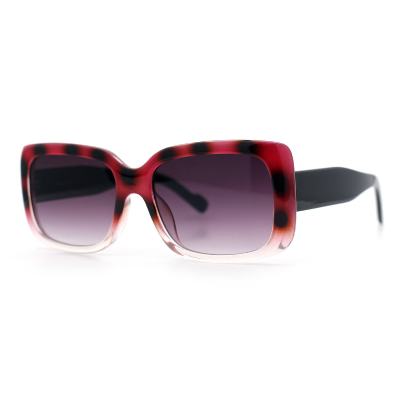 Womens Classy 90s Styling Chic Rectangle Designer Fashion Plastic Sunglasses