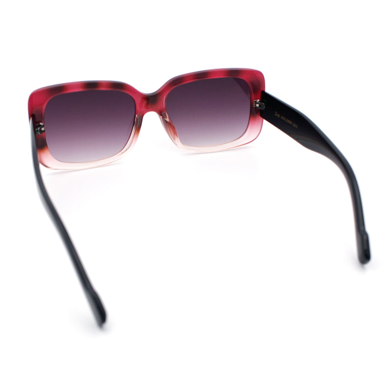 Womens Classy 90s Styling Chic Rectangle Designer Fashion Plastic Sunglasses