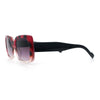 Womens Classy 90s Styling Chic Rectangle Designer Fashion Plastic Sunglasses