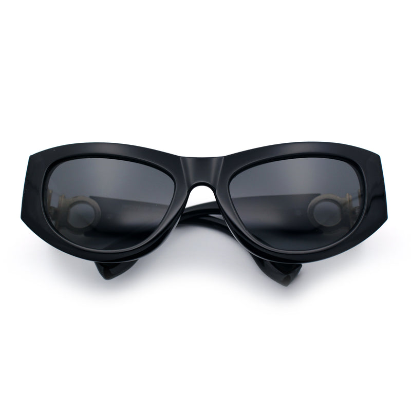 Womens Crop Mod Cat Eye Luxury Fashion Plastic Sunglasses