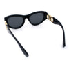 Womens Crop Mod Cat Eye Luxury Fashion Plastic Sunglasses