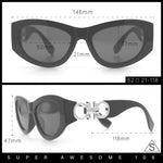 Womens Crop Mod Cat Eye Luxury Fashion Plastic Sunglasses
