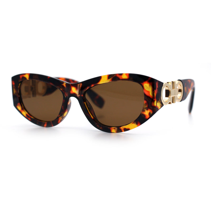 Womens Crop Mod Cat Eye Luxury Fashion Plastic Sunglasses
