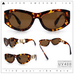 Womens Crop Mod Cat Eye Luxury Fashion Plastic Sunglasses