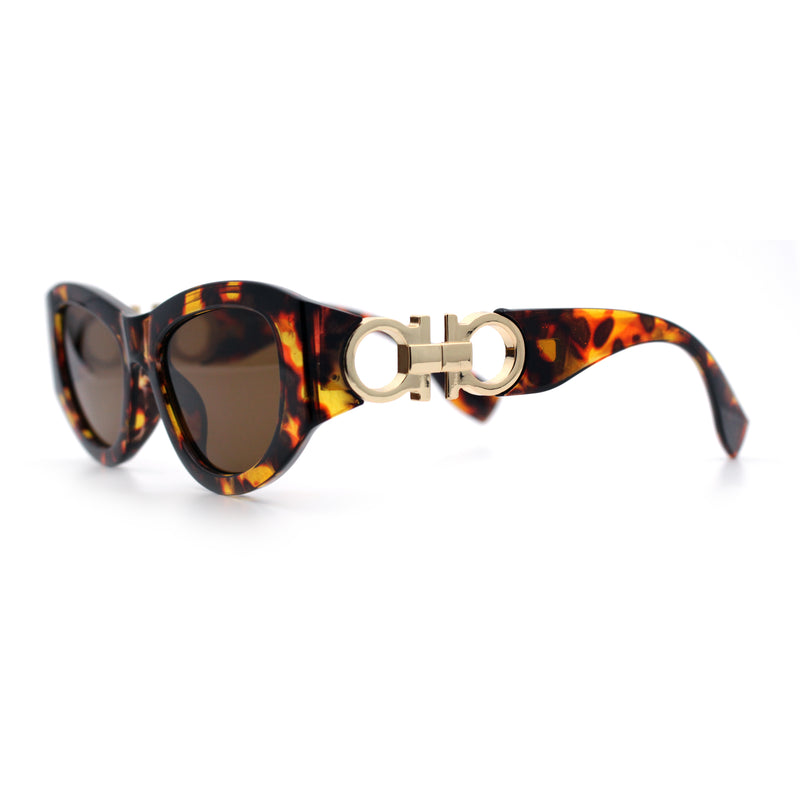 Womens Crop Mod Cat Eye Luxury Fashion Plastic Sunglasses