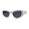 Womens Crop Mod Cat Eye Luxury Fashion Plastic Sunglasses