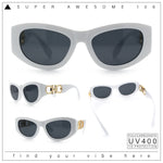 Womens Crop Mod Cat Eye Luxury Fashion Plastic Sunglasses