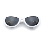Womens Crop Mod Cat Eye Luxury Fashion Plastic Sunglasses