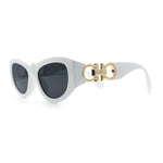 Womens Crop Mod Cat Eye Luxury Fashion Plastic Sunglasses