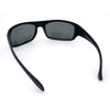 Polarized Mens Rectangle Wrap Classic Biker Style Sport Plastic Sunglasses