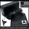 Polarized Mens Rectangle Wrap Classic Biker Style Sport Plastic Sunglasses