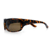 Polarized Mens Rectangle Wrap Classic Biker Style Sport Plastic Sunglasses
