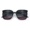 Womens Trendy Retro Inset Lens Oversize Horn Rim Plastic Fashion Sunglasses