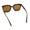 Womens Trendy Retro Inset Lens Oversize Horn Rim Plastic Fashion Sunglasses