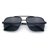 Mens Luxury Rimless Rectangle Mafia Metal Rim Racer Mob Sunglasses
