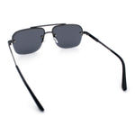 Mens Luxury Rimless Rectangle Mafia Metal Rim Racer Mob Sunglasses