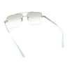 Mens Luxury Rimless Rectangle Mafia Metal Rim Racer Mob Sunglasses
