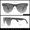 Classic Iconic Night Driving HD Amber Lens Half Rim Hipster Sunglasses