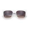 Womens Thick Square Horned Cat Eye Luxe Designer Rectangle Sunglasses