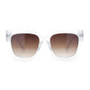 Womens Thick Square Horned Cat Eye Luxe Designer Rectangle Sunglasses