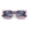 Womens Thick Square Horned Cat Eye Luxe Designer Rectangle Sunglasses