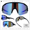 Polarized Mens Classic Oversized Mirror Wrap Half Rim Sport Plastic Sunglasses