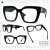 Womens Luxury Jaguar Head Jewel Thick Horn Cat Eye Clear Fashion Eyeglasses
