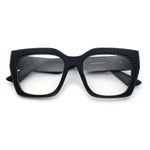 Womens Luxury Jaguar Head Jewel Thick Horn Cat Eye Clear Fashion Eyeglasses