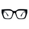 Womens Luxury Jaguar Head Jewel Thick Horn Cat Eye Clear Fashion Eyeglasses