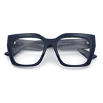 Womens Luxury Jaguar Head Jewel Thick Horn Cat Eye Clear Fashion Eyeglasses