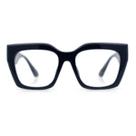 Womens Luxury Jaguar Head Jewel Thick Horn Cat Eye Clear Fashion Eyeglasses