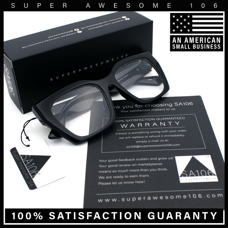 Womens Luxury Jaguar Head Jewel Thick Horn Cat Eye Clear Fashion Eyeglasses