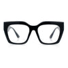 Womens Luxury Jaguar Head Jewel Thick Horn Cat Eye Clear Fashion Eyeglasses