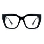 Womens Luxury Jaguar Head Jewel Thick Horn Cat Eye Clear Fashion Eyeglasses