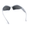 Womens Trendy Wrap Around Bug Eye Oval Sport Fashion Plastic Sunglasses