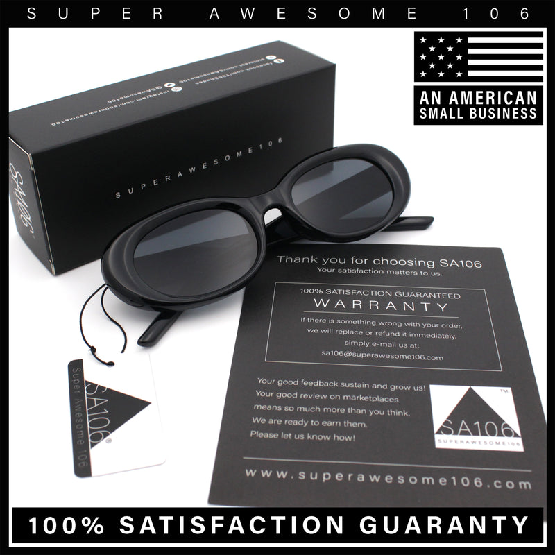 Womens Mod Fashion Round Oval Classy Beveled Frame Plastic Sunglasses