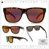 Mens Polarized Color Mirror Sport Horn Rim Plastic Rectangle Sunglasses