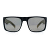 Mens Kush Polarized Mirrored Classic Sport Horn Rim Plastic Rectangle Sunglasses