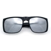 Mens Kush Polarized Mirrored Classic Sport Horn Rim Plastic Rectangle Sunglasses