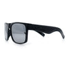 Mens Kush Polarized Mirrored Classic Sport Horn Rim Plastic Rectangle Sunglasses