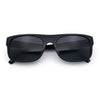 Mens Kush Narrow Rectangle Horn Rim All Black Street Gangster Sunglasses