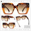 Womens Angular Squared Rectangle Oversized Horn Rim Thick Plastic Sunglasses