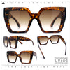 Womens Angular Squared Rectangle Oversized Horn Rim Thick Plastic Sunglasses