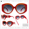 Womens Oversize Round Thick Temple Plastic Designer Fashion Diva Sunglasses